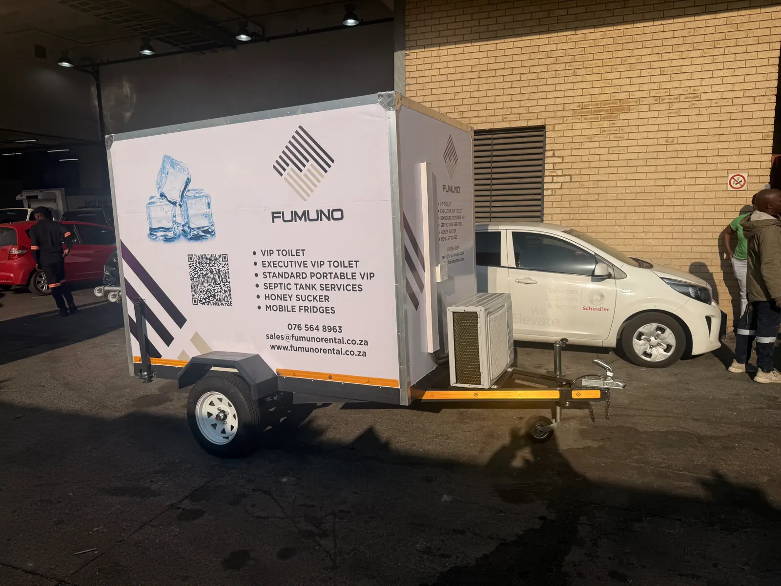 Fumuno mobile refrigerated trailer for cold storage hire in Gauteng